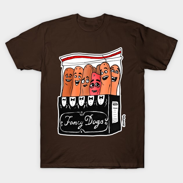 Sausage Party Fancy Dogs Pack T-Shirt by sketchnkustom